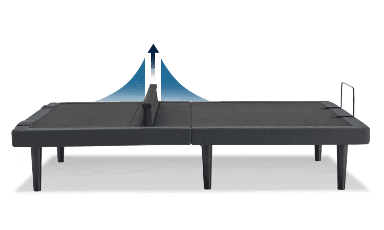Adjustable Lumbar Support on the Ergo Power Base